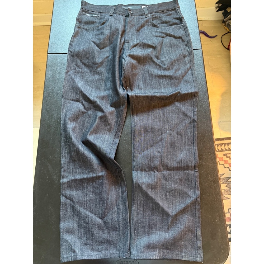 Rocawear Mens Original Fit Dark Wash Indigo Jeans W38 L32 Streetwear 411A090223
